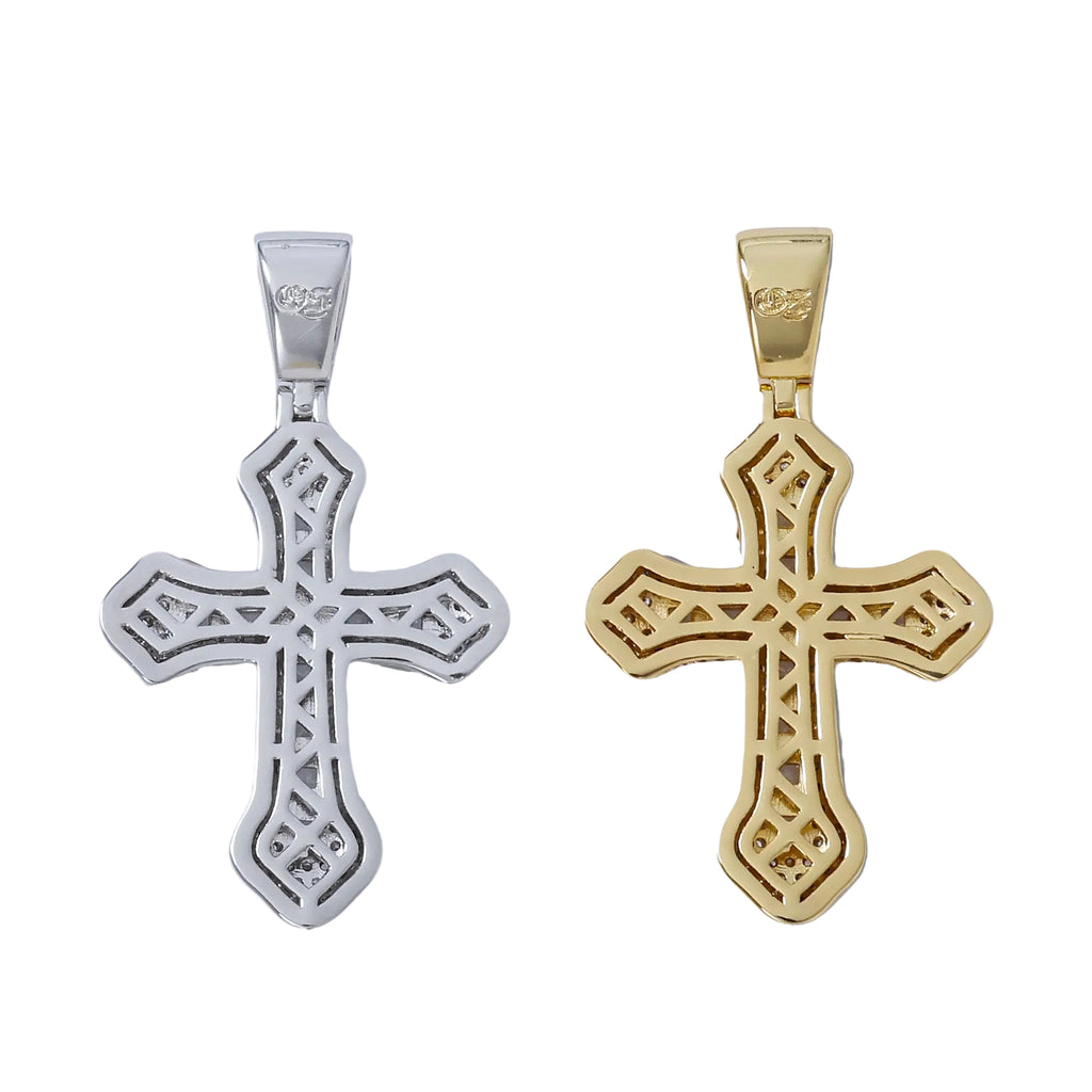 Frosty Cross Pendants - Gold