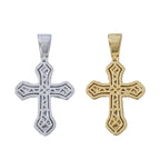 Frosty Cross Pendants - Gold