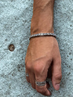 Square Cut Bracelet - Silver