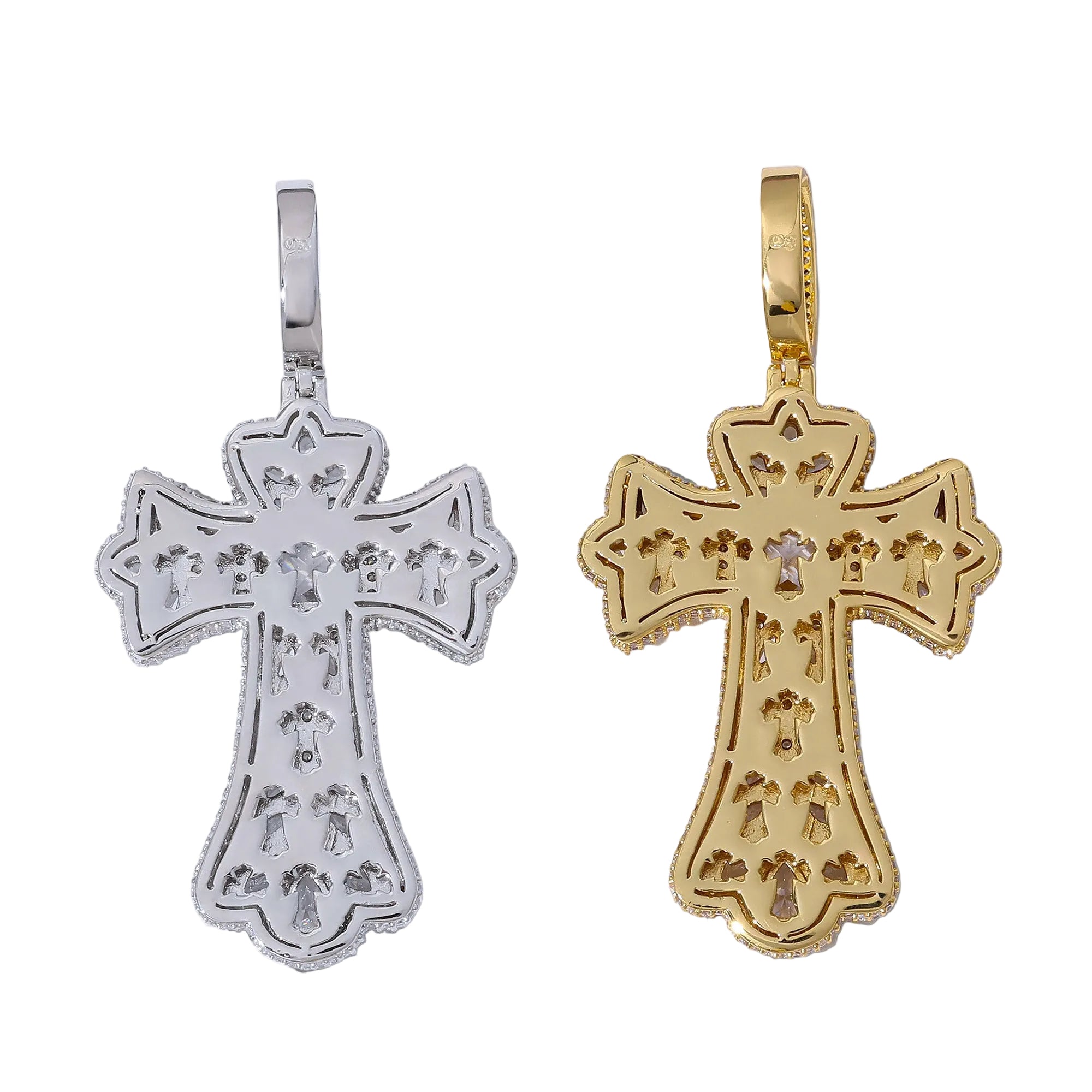 Multi Gem Cross Pendants