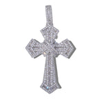 Roped Cross Pendants - Silver