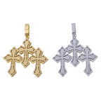 Triple Cross Pendants - Gold