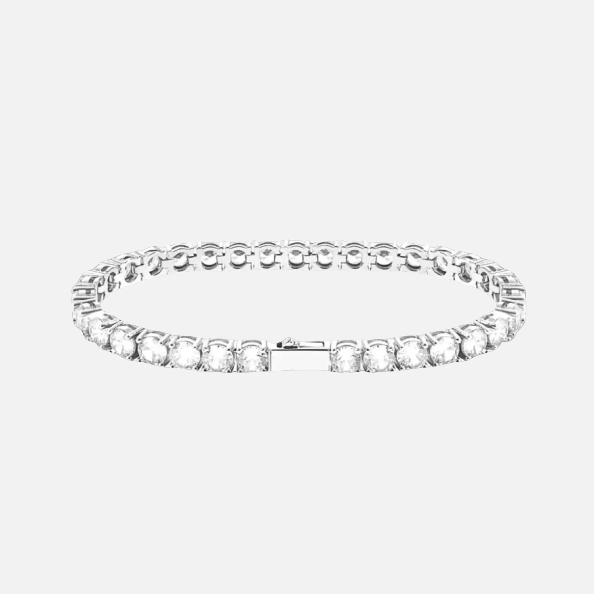 Tennis Bracelet - 4mm - Silver