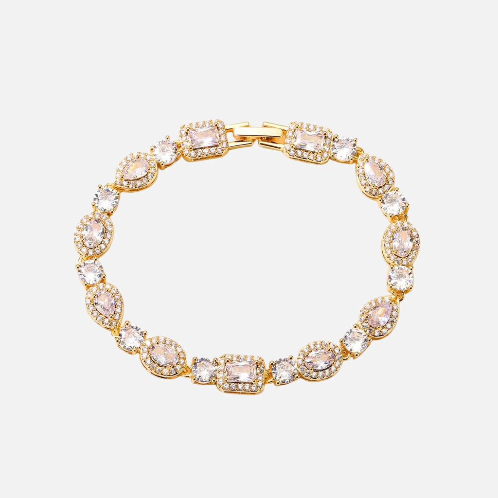 Multi-Stone Bracelet - Gold