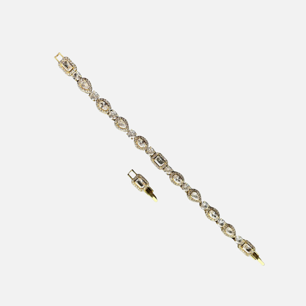 Multi-Stone Bracelet - Gold