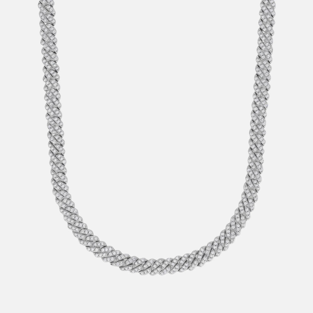 Iced Cuban Chain - 6mm - Silver