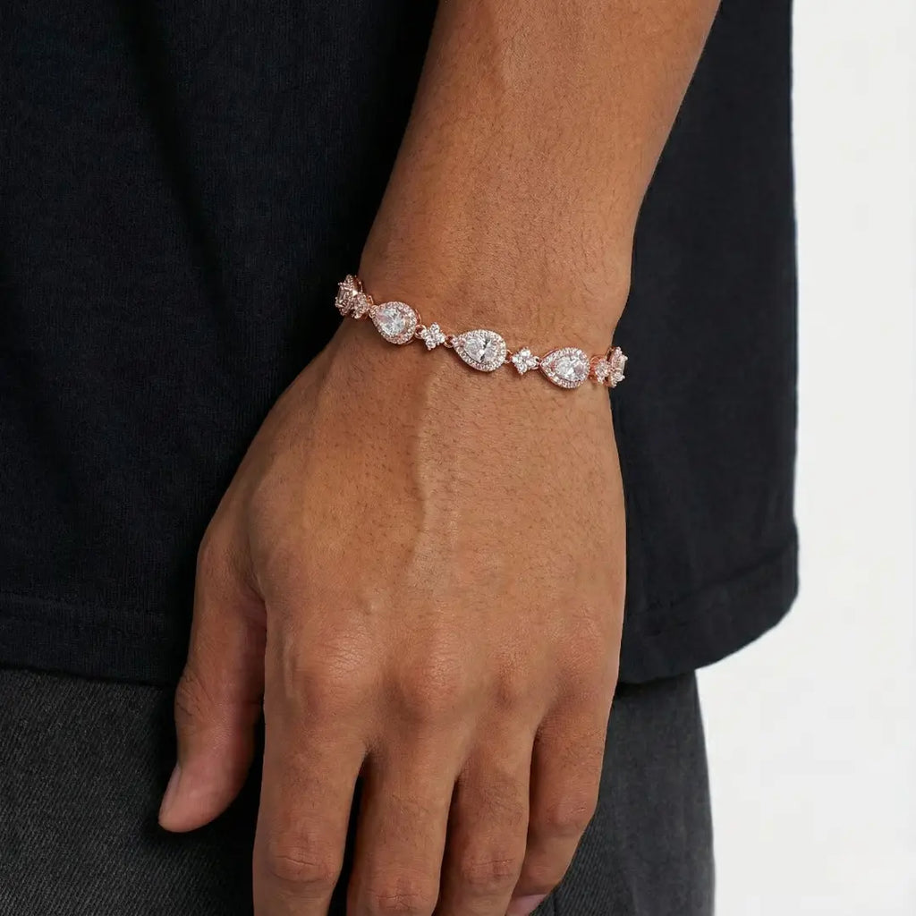 Star Drop Bracelet - Rose Gold