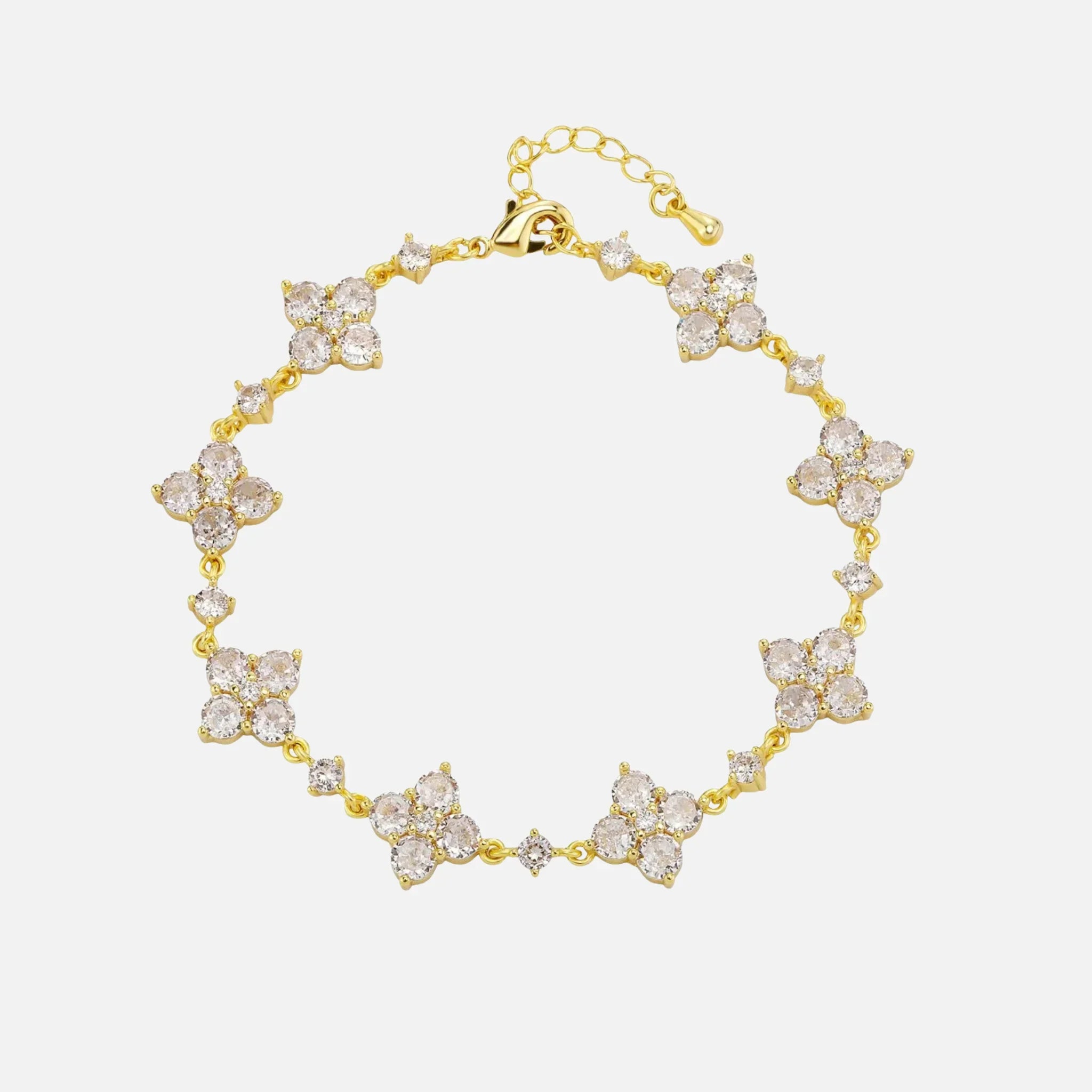 Star Clover Bracelet - Gold