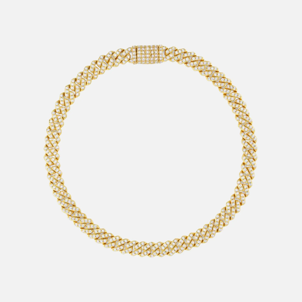 Iced Cuban Bracelet - 6mm - Gold